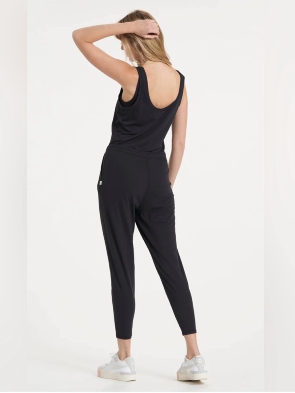 Vuori Lux Harem Black Jumpsuit - Picture 2 of 5